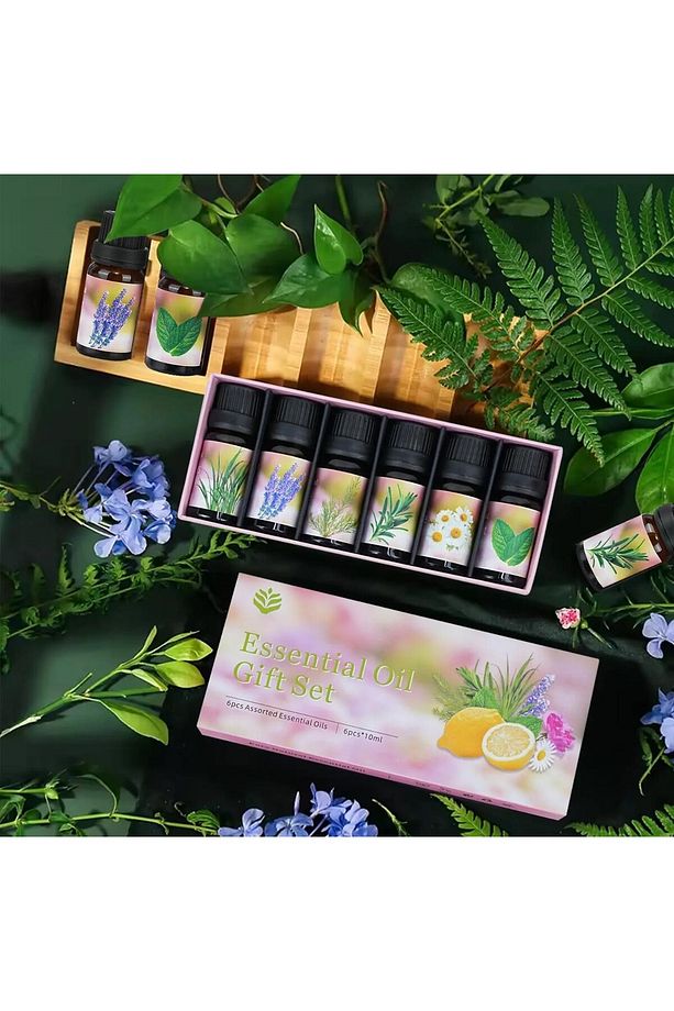 Uçucu Yağ Saf 6 Lı Set Karışık Başlangıç Paketi Aroma Terapi - 1
