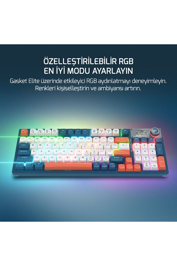 Gasket Elite Rgb Wireless/bluetooth/kablolu Mekanik Red Switch Gasket Gaming Klavye - 7