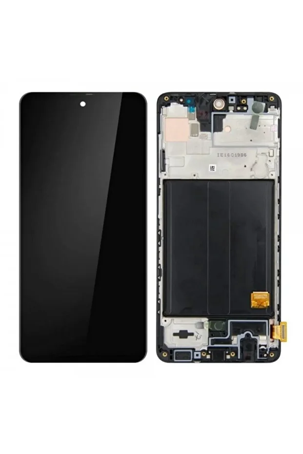 SAMSUNG A51 A515 UYUMLU LCD DOKUNMATİK EKRAN OLED ÇITALI SİYAH - 1