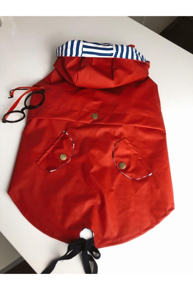 معطف واق من المطر أحمر - 2