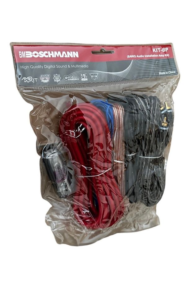 Boschmann 8 Ga Kalın Kaliteli Profesyonel Full Anfi Kablo Seti - 3