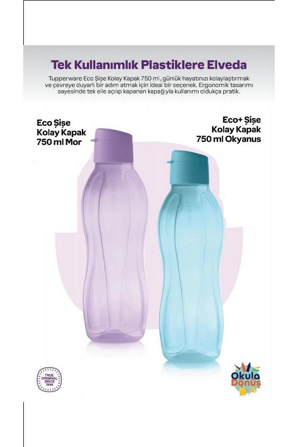 Eco Şişe Suluk 750 Ml 2 li Set - 1