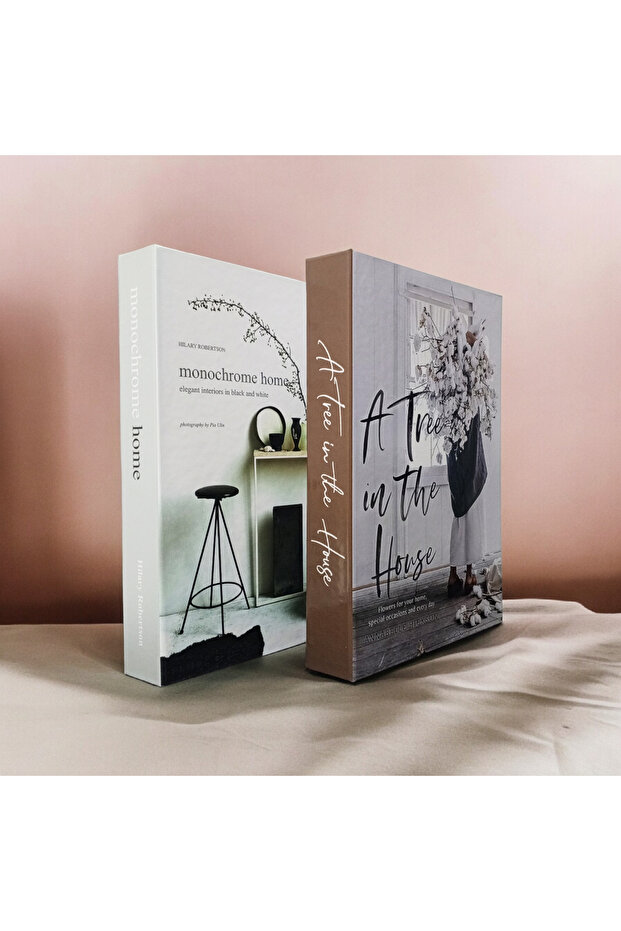 Decorative Book Look Box Set of 2 Decorative Book Looking Box - 1