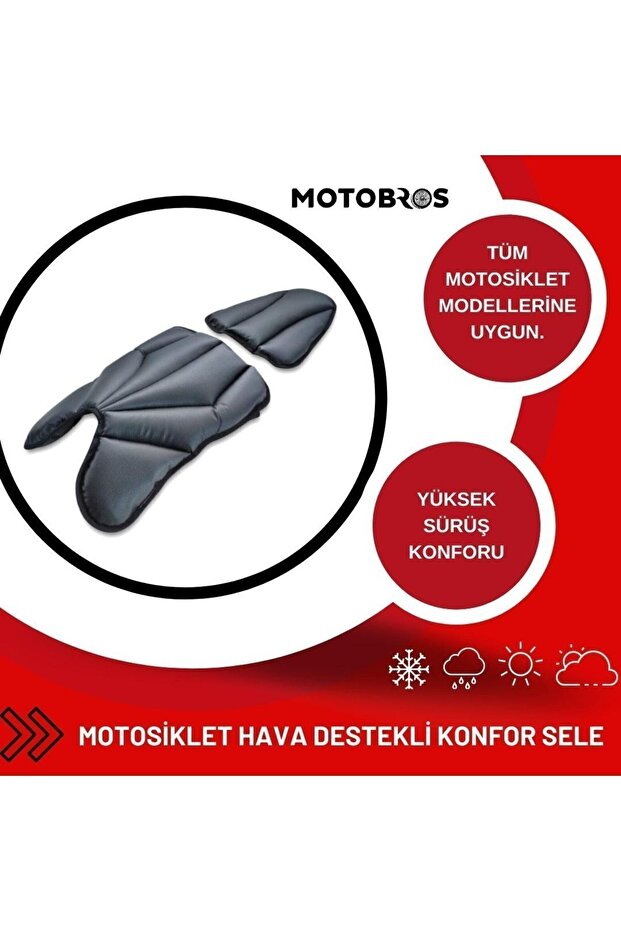 Mt25 - R25 - Pulsar Motorcycle Air Supported Leather Comfort Seat Cushion