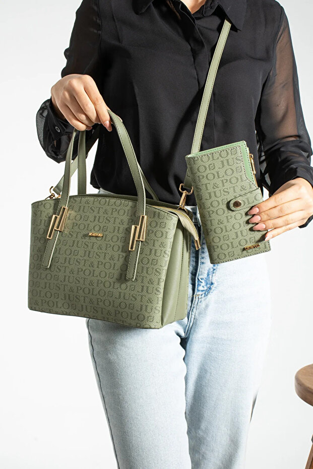 Women's 5-Compartment Shoulder Bag and Wallet Combination 4030Mh * 2066Mh