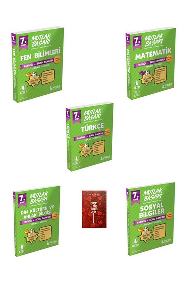 MUBA 7. SINIF MUTLAK BAŞARI MATEMATİK+ FEN + TÜRKÇE + SOSYAL + DİN KÜLTÜRÜ FASİKÜLLER + SORU BANKASI - 1