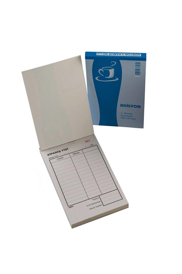 Armat Tek Nüsha Adisyon Sipariş Fişi 15 x 9 Cm 40 Adet ( 100 Sayfa) - 1