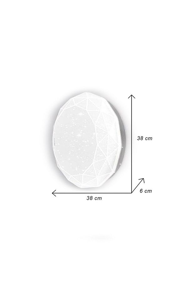 48 W Elmas Model Sıva Üstü Led Panel Gun Işığı ( Çapı 48 Cm ) - 4