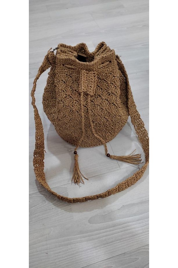 Kağıt Ipten Torba Çanta - 1