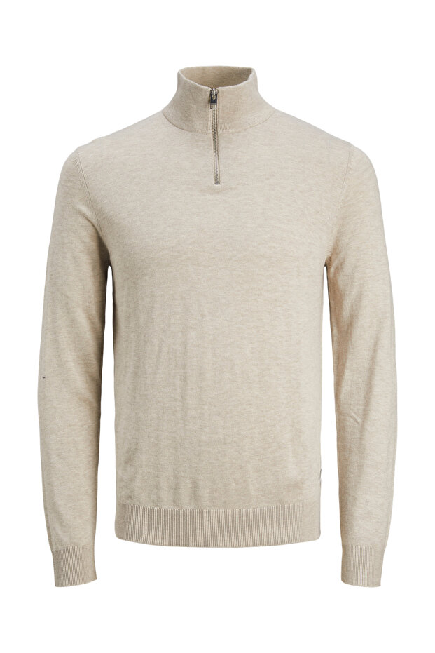 JJEEMIL KNIT HALF ZIP TRİKO