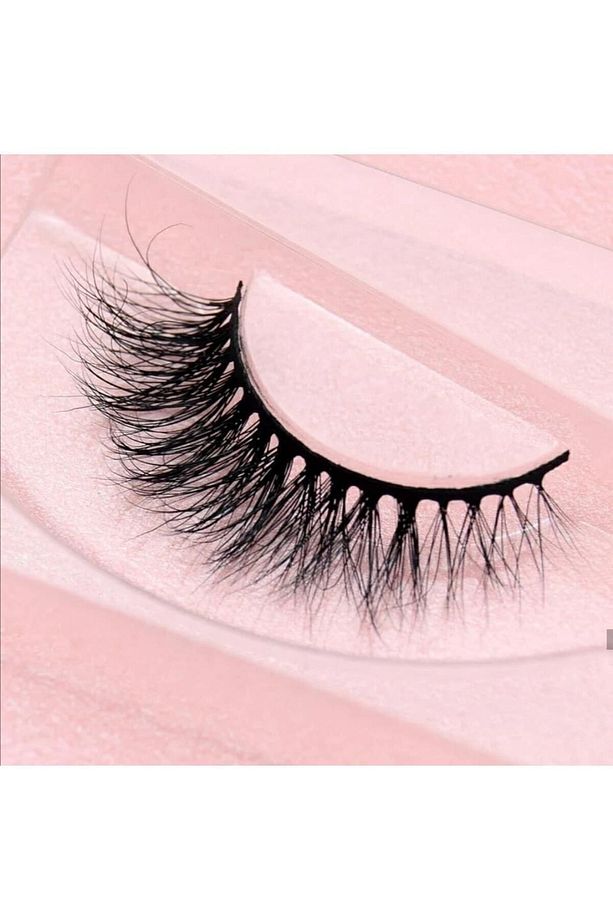 Gerçek Vizon El Yapımı Takma Kirpik (FLORA) Ve Powerliner Şeffaf Kalem Yapıştırıcı. - 3