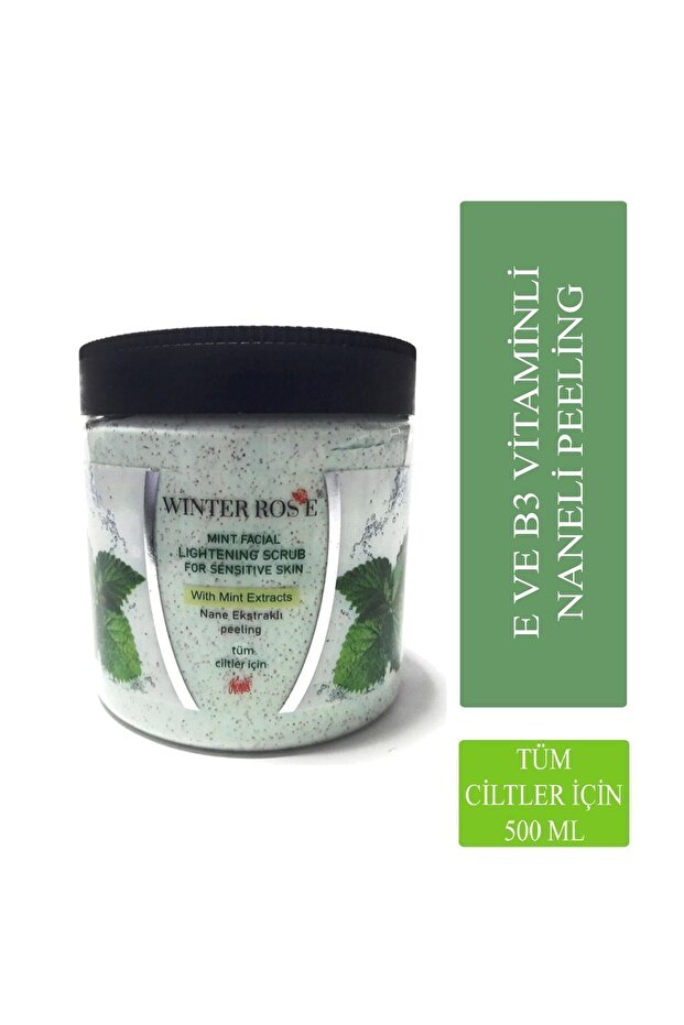 Rose Winter Peeling with Mint Extract for All Skin 500 gr