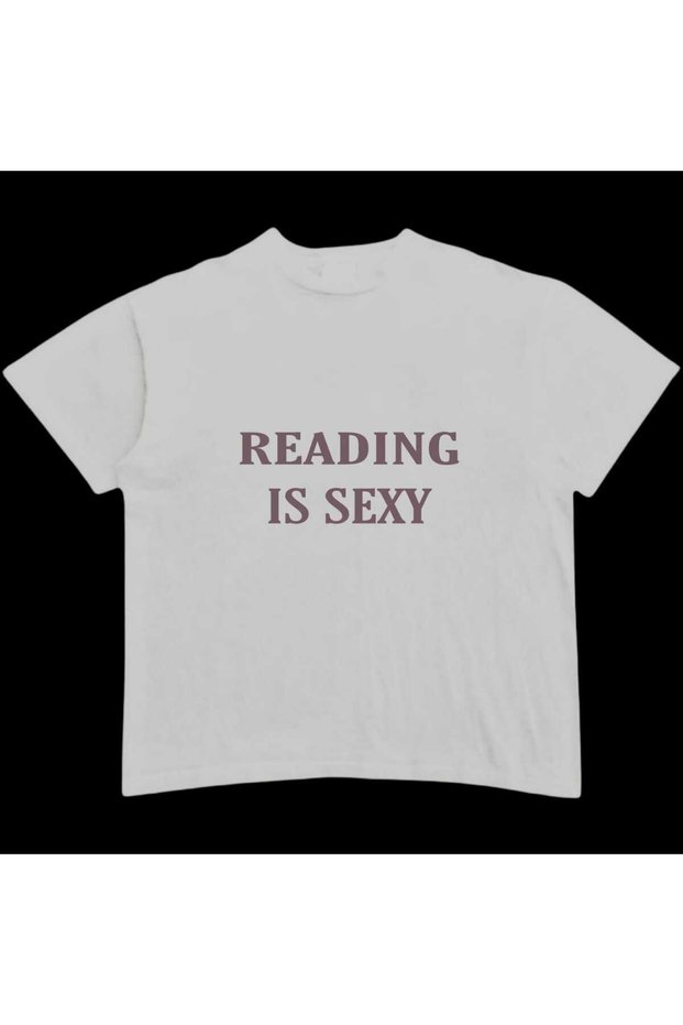 Women's Top Sitting Mold Waist Length Crop Printed Crew Neck Baby Tee