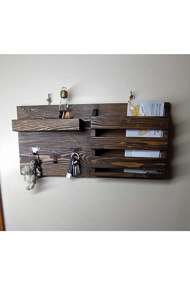 Ahşap Anahtar Askılığı - 2