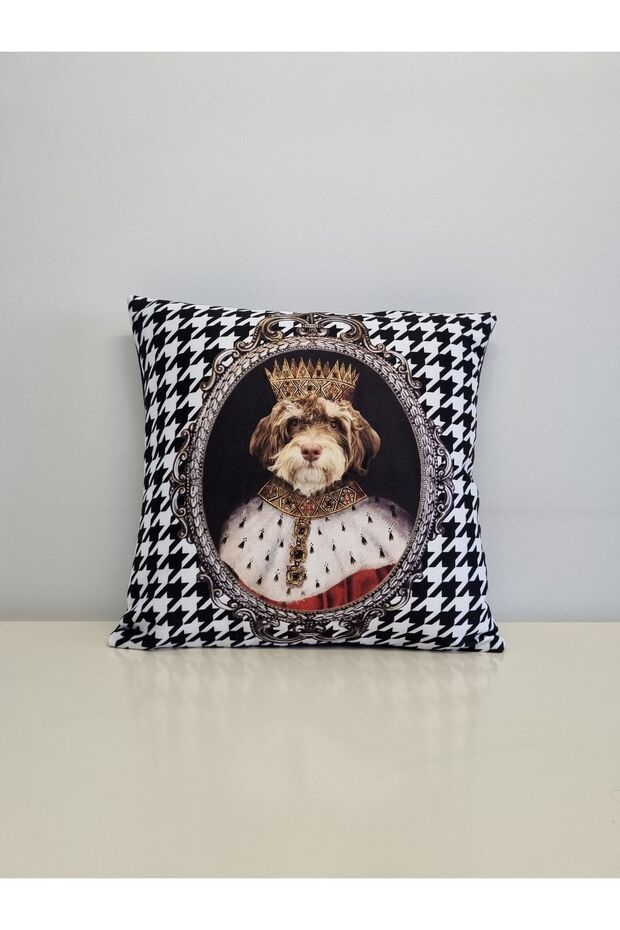 Husă de pernă cu model Cockapoo Prince Houndstooth - 1