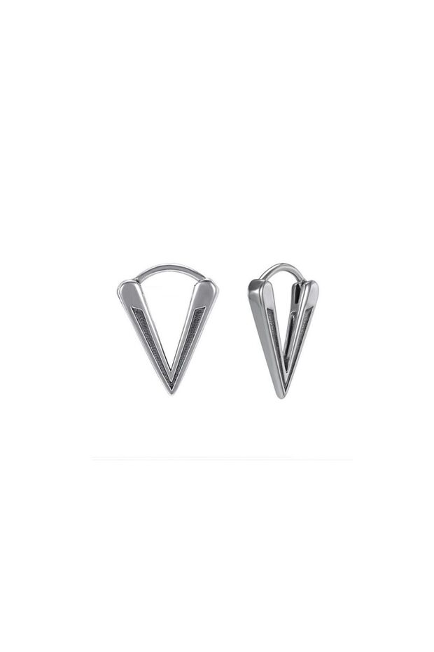 Mini Triangle Spike Small High Polishing Stainless & Tarnish Resistant 316L Steel Unisex Earrings - Small Size
