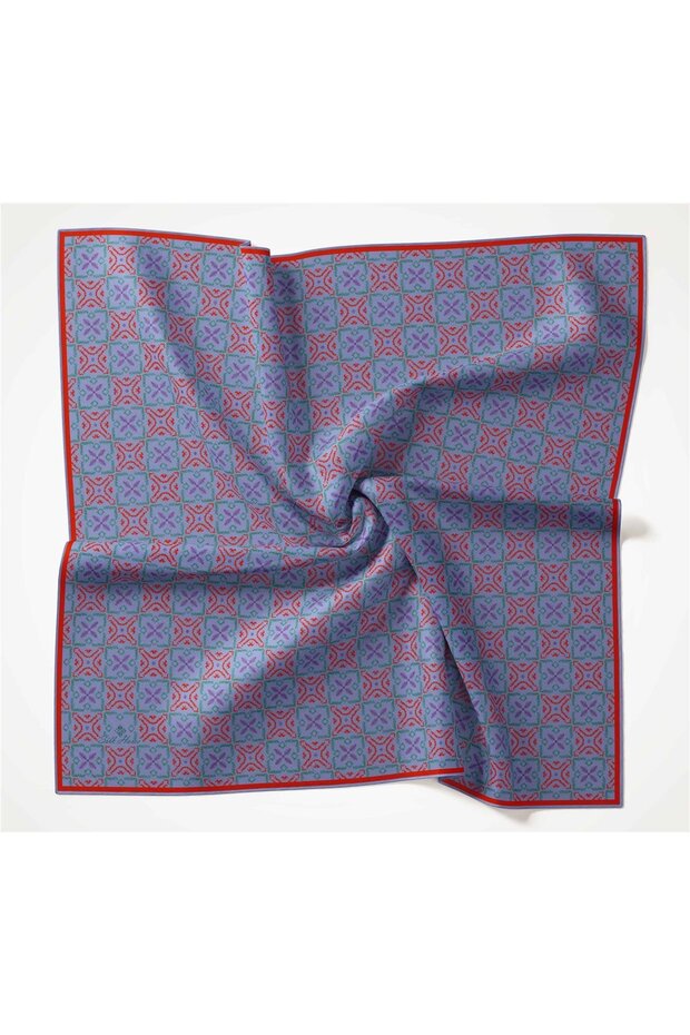 وشاح منقوش بوصلة من القطن الناعم - 3