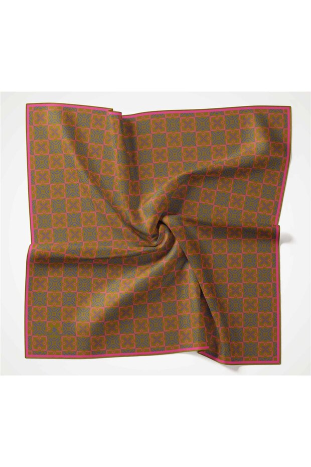 Compass Pattern Soft Cotton Scarf - 3