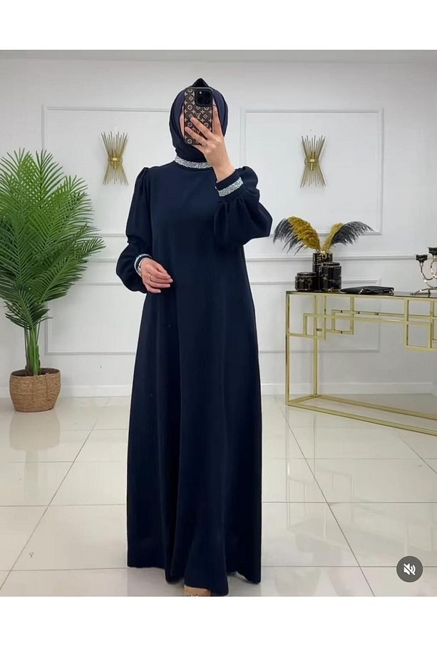 2434 Hanzade Tesettür Abiye ve Davet Elbisesi - 1