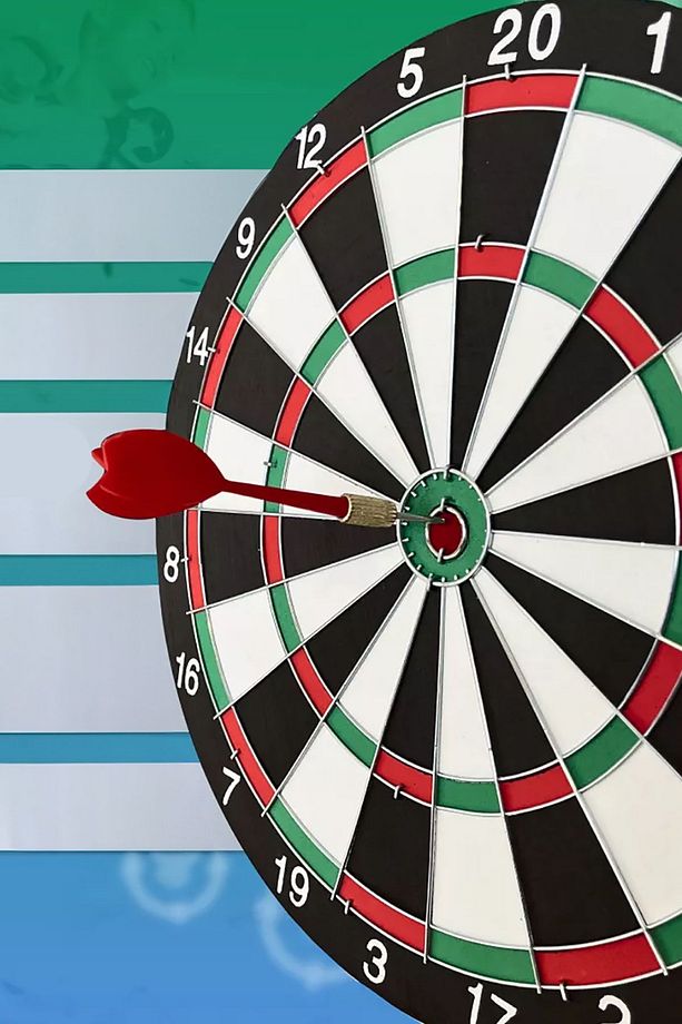 Özel Oda Tipi Hedef Tahtası Dart Seti 43 Cm 4 Adet Dart İle - 6