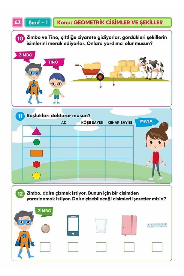 Zozi 1.sınıf Canlanan Matematik Soru Bankası Ve Tüm Dersler Bulmaca Kitabı - Canlı Sorularla Dolu! - 5