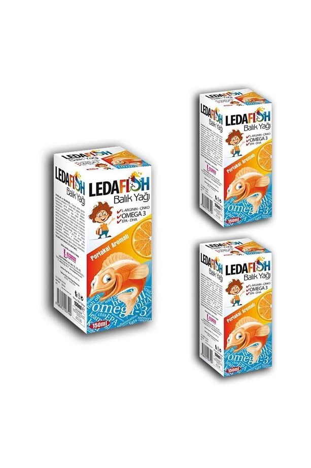Ledafish Balık Yağı Şurup 150ml X3 Adet - 1