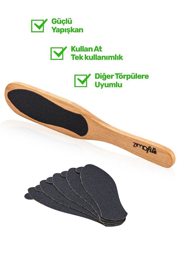 Ahşap Ayak Törpüsü + 20 Adet Yedek Törpü - 2