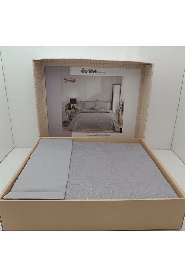 Pike Takımı Rf Tek Kişilik Bej Jakar Lux (Z) - 4