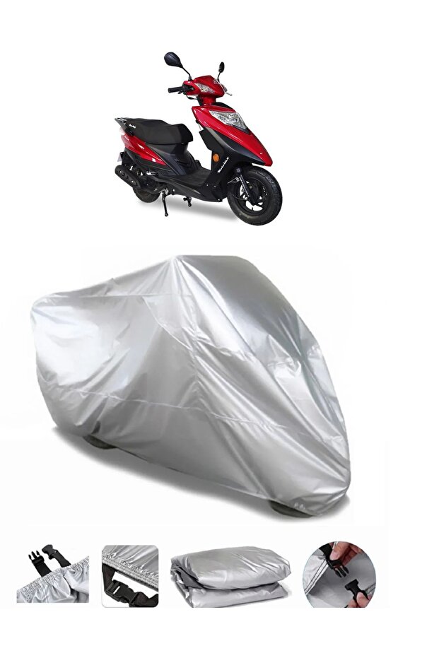 Motolux Rossi RS 50 Compatible GRAY WATERPROOF MOTORCYCLE BRAND