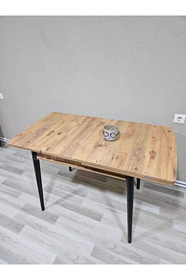 Küçük Mdf Masa, Açılabilir Mutfak Masası, 68x90, 4-6 Kişilik - 4