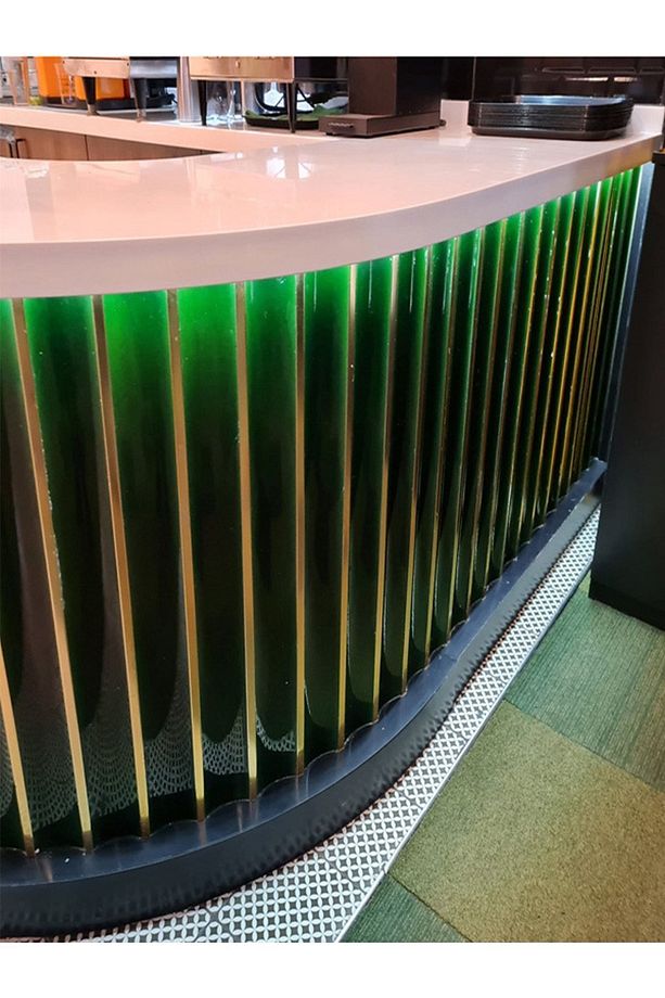 10x50 Bar Önü Yeşil Çini Seramik - 1