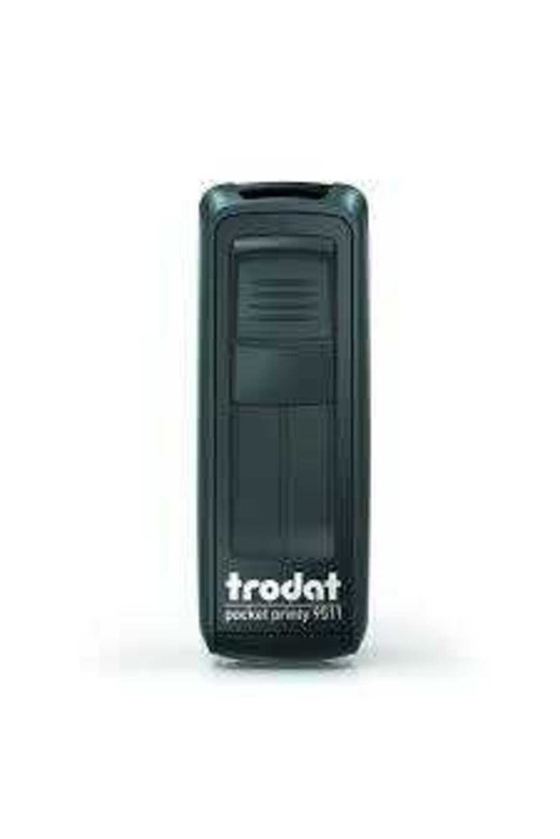 9512 P4 Pocket Stamp 47 X 18 mm Black Black Felt