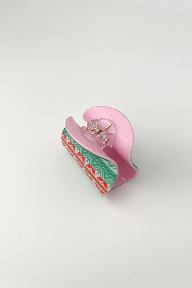 مشبك ربط صغير منقوش عرقيًا مقاس 5 سم - 2