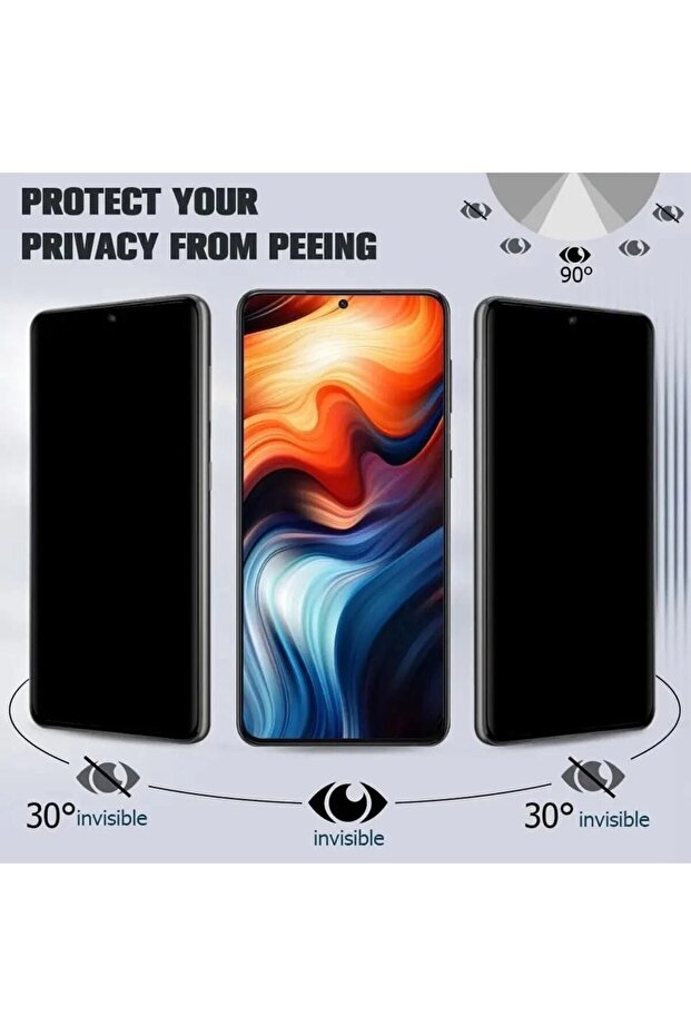 Xiaomi Redmi Note 12 5g Pro Matte Ghost Privacy واقي شاشة نانو زجاجي سيراميك غير قابل للكسر