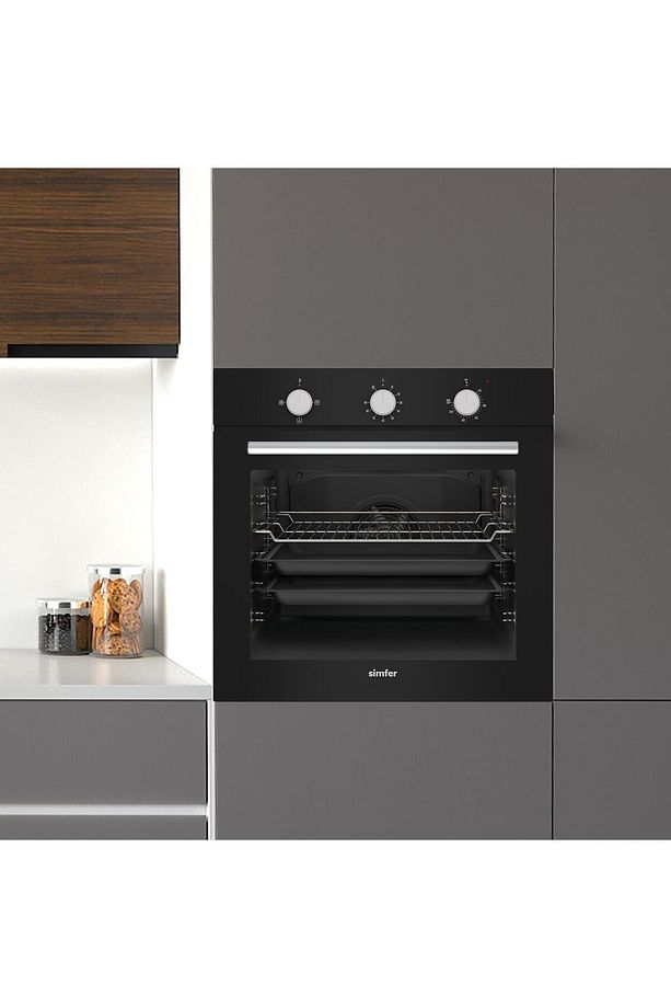 8205 Siyah 4 Fonksiyon Ankastre Powerturbo Fırın - 2