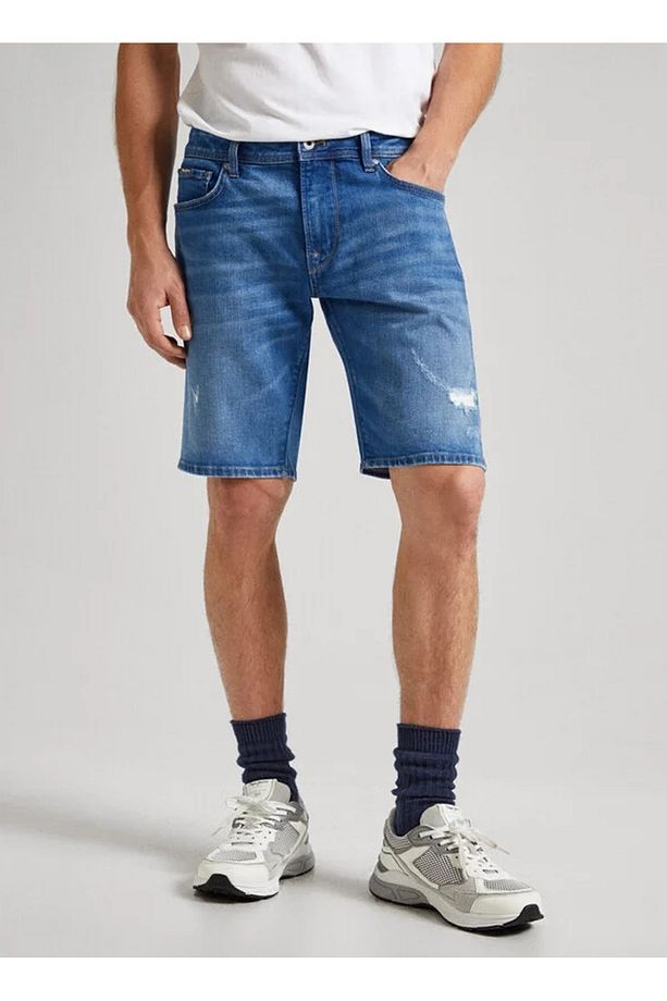 Tapered Fit Erkek Denim Şort PM801084RH7 000 TAPER SHORT - 2