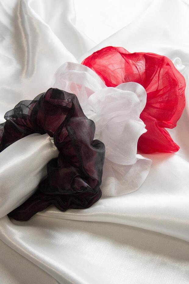 Trostruke organza Til kopče za kosu - 1