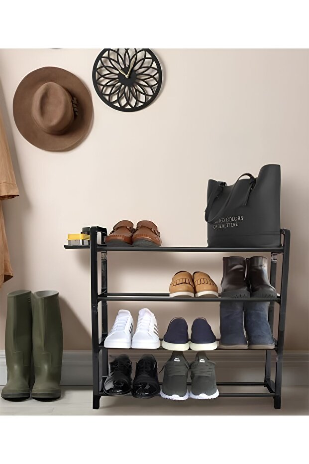 Plastik Ayakkabılık 4 Katlı Kapı Önü Ayakkabılık 4 Layersshoerack?????????????????????? ? ????? - 1