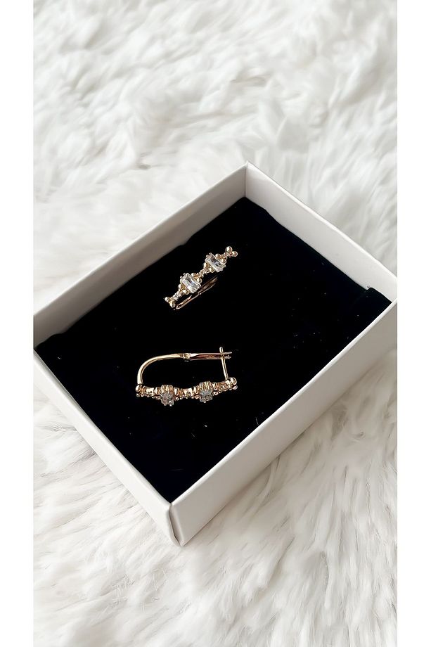 Xuping kadın kararmaz rose gold çelik küpe - 2
