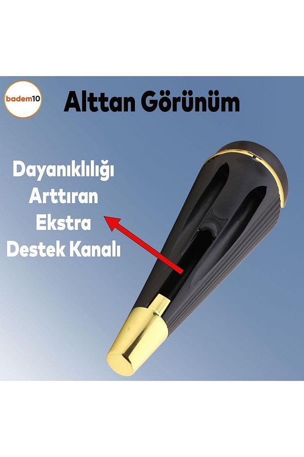 Iron Lüks Mobilya Kanepe Berjer Tv Ünitesi Konsol Koltuk Ayağı 19 Cm Siyah Gold Ayakları - 3