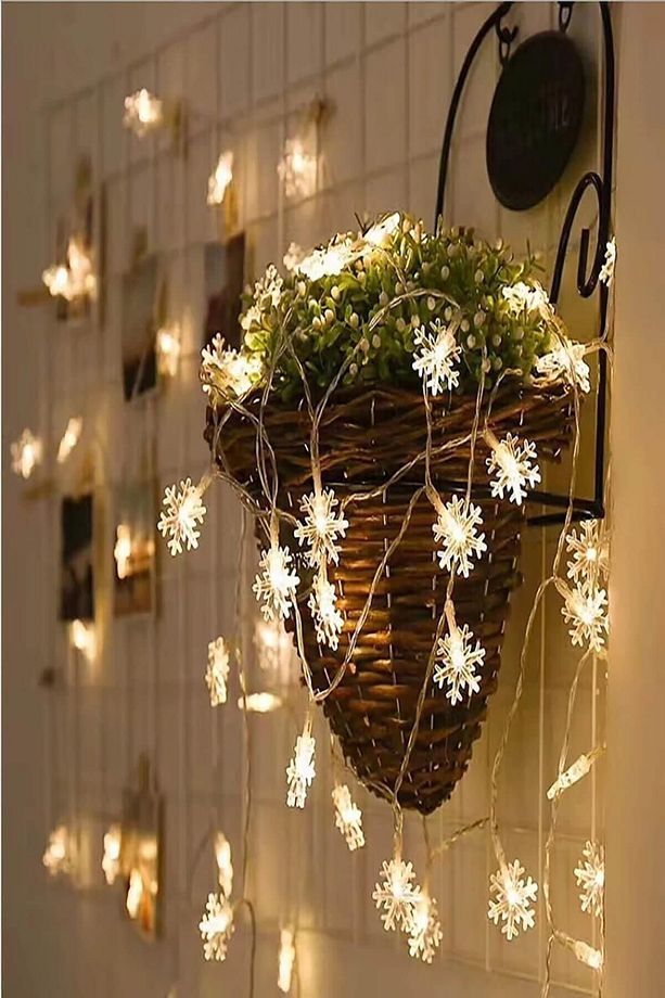 Dekoratif Kar Tanesi Model Şerit Led (20'li) - 3