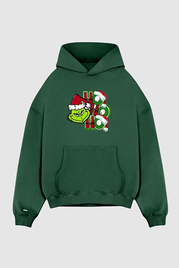 Unisex Hoodie Oversize Pocket 3 Thread Long Sleeve Printed Hooded Sweatshirt
