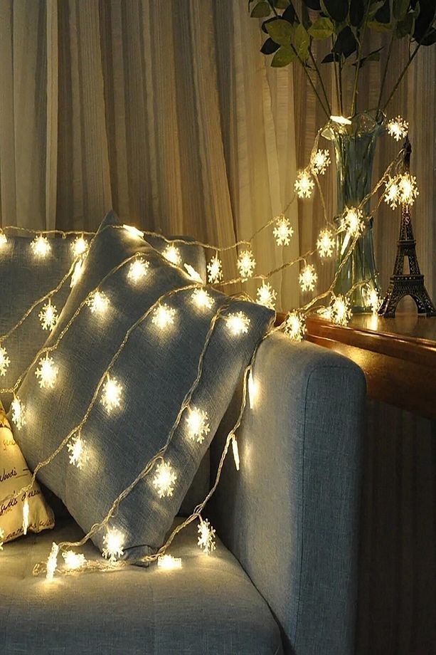 Dekoratif Kar Tanesi Model Şerit Led (20'li) - 6