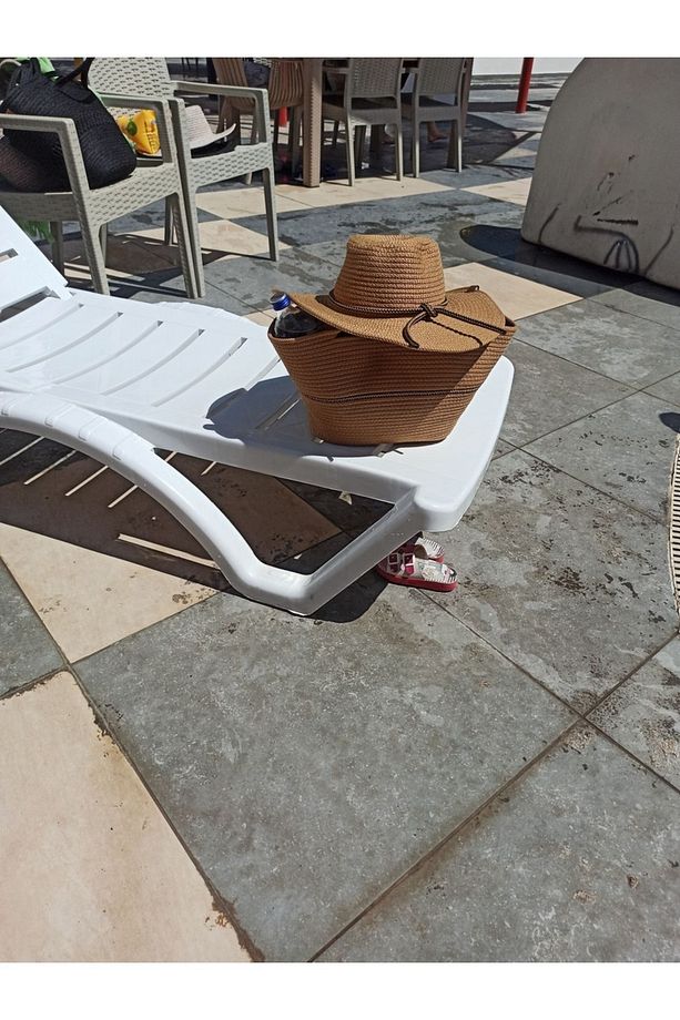 Kaan Home Bej Plaj Havuz Çanta Ve Şapka Seti Çok Amaçlı Yıkanabilir Dekoratif Çanta Ve Şapka - 5