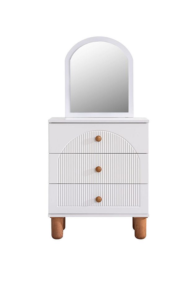 Bohem Genç Odası - 4 Kapaklı Dolap, Karyola, Komodin, Şifonyer, Masa - 6