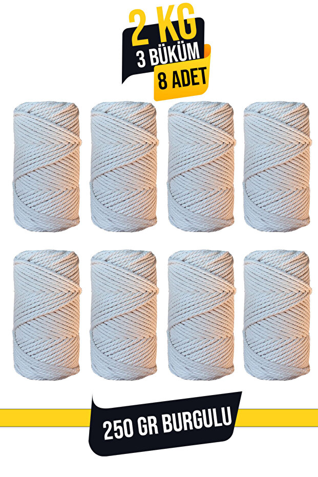 2 kg 3 mm 3 Twisted Macrame Cord