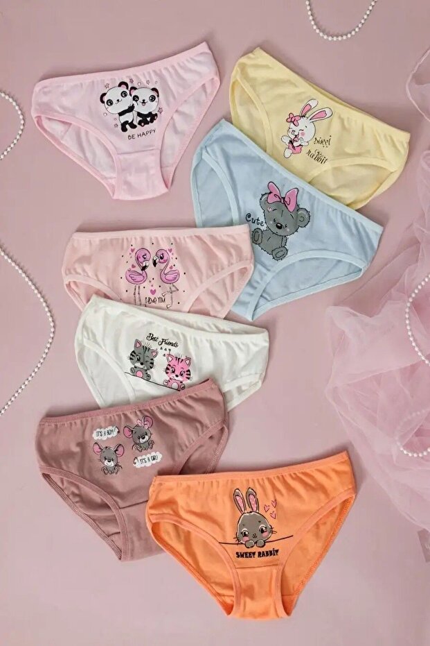 Pack of 7 Girls' Panties