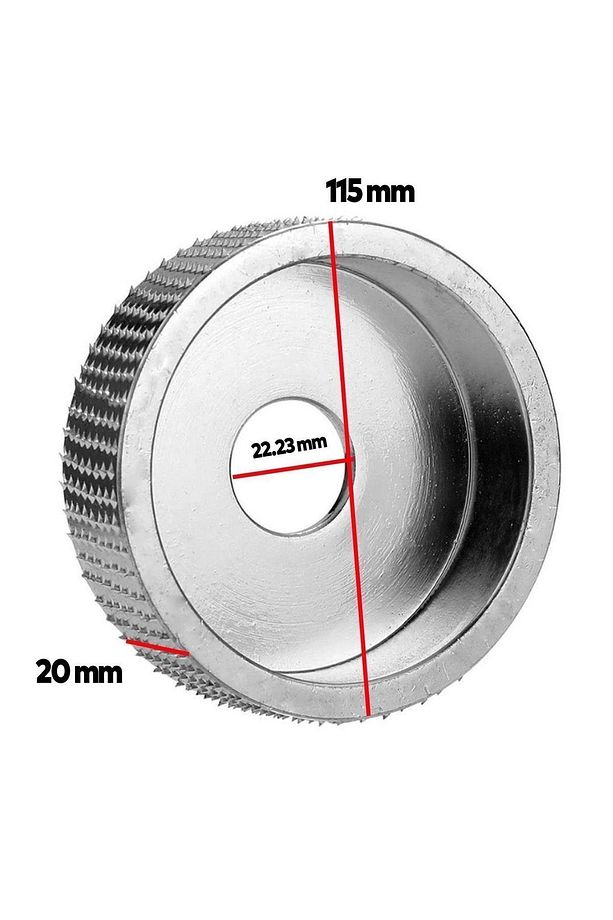 Ahşap Taşlama Törpüleme Diski (AVUÇ TAŞLAMA UYUMLU) Oyma Eğe Diski Ahşap Kesici Kesme 115x22.23 Mm - 2