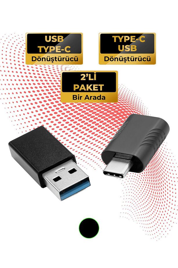 Type-c to Usb-A 3.0 Ve Usb 3.2 To Type-c Dönüştürücü 2'si 1 Arada - 1