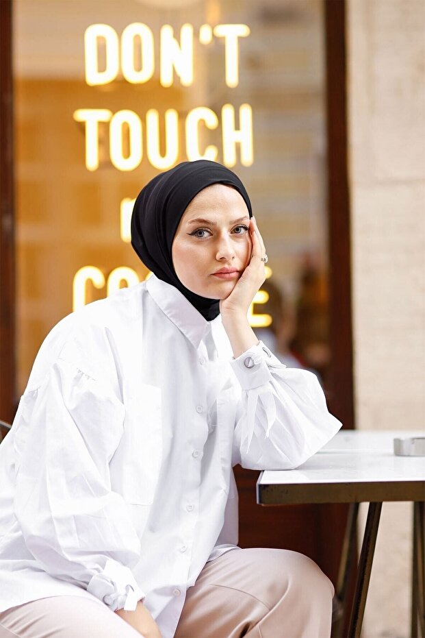 Siyah Çıtçıtlı Bone - 1